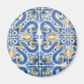 Aimant Blue and yellow tile, Portugal (Devant)