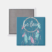 Aimant Blue Be Love Dream Catcher (Recto/Verso)