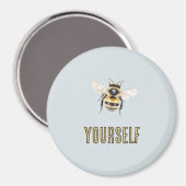 Aimant Blue Bee Yourself (Recto/Verso)