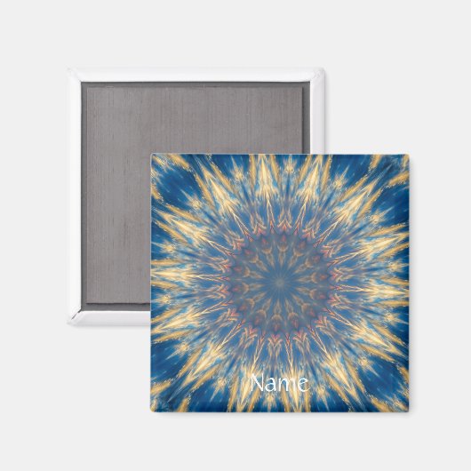 Aimant Blue Chakra Kaleidoscope Thunder_Cove (Recto/Verso)