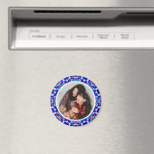 Aimant Blue Custom Joyeux Noël Photo Keepsaké cadeau (In Situ (Lave-vaisselle))