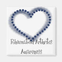 Blue Dotée Coeur Rheumatoïde Sensibilisation à l'a