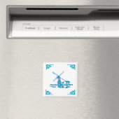 Aimant Blue Dutch Windmill Delft Look (In Situ (Lave-vaisselle))