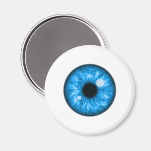 Aimant Blue Eye Ball Funny (Recto/Verso)