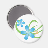 Aimant Blue Green Tropical (Recto/Verso)