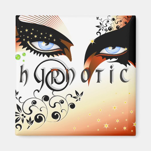 Aimant Blue Hypnotic Eyes se maquiller (Devant)