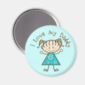 Aimant Blue I Love My Daddy Don (Recto/Verso)