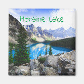 Aimant Blue Lake Rocky Mountain Pine Forest (Devant)