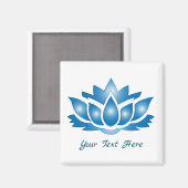 Aimant Blue Lotus Esprit Corps Esprit Personnalisé (Recto/Verso)