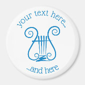 Aimant Blue Lyre (Devant)