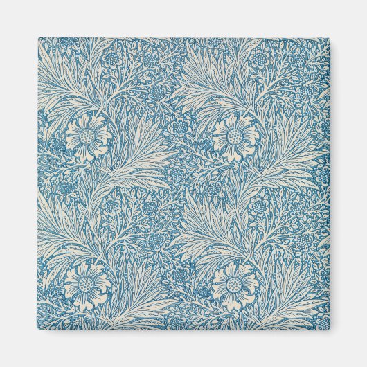 Aimant Blue Marigolds (par William Morris) (Devant)