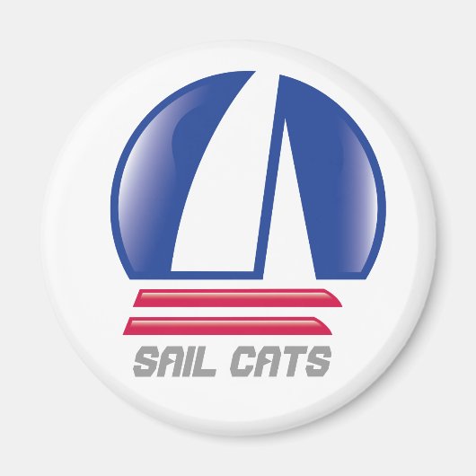 Aimant Blue Moon_Pontoon Racing_SAIL CATS (Devant)
