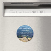 Aimant Blue Ocean Photo Blessed New Year 2026 Christian (In Situ (Lave-vaisselle))