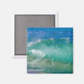 Aimant Blue Ocean Summer Beach Waves (Recto/Verso)