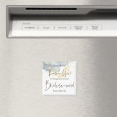 Aimant Blue Ombré Aquarelle Or Merci Bridesmaid Cadeau (In Situ (Lave-vaisselle))