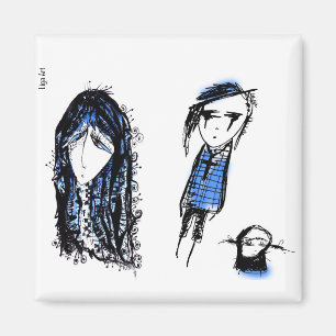 Aimant Blue sad people