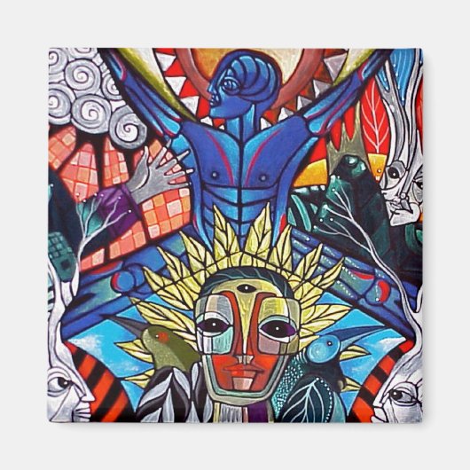 Aimant Blue Soul Rising par Gregory Gallo (Devant)