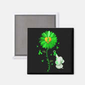 Aimant Blue Sunflower Elephan Outdoor Propage Santé menta (Recto/Verso)