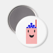 Aimant Blueberry Smoothie mignon (Recto/Verso)