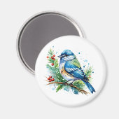 Aimant Bluebird at Christmas (Recto/Verso)