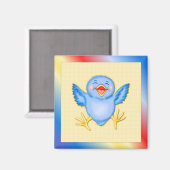 Aimant Bluebird de bonheur (Recto/Verso)