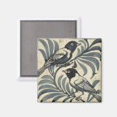 Aimant Bluebirds (avec papier) (Recto/Verso)