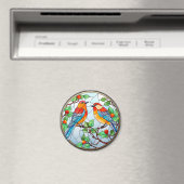 Aimant Bluebirds en verre doux (In Situ (Lave-vaisselle))