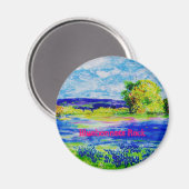 Aimant Bluebonnets Rock (Recto/Verso)