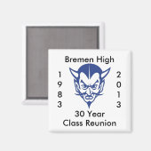 Aimant BlueDevil, Brême Réunion Classe supérieure 30 ans (Recto/Verso)