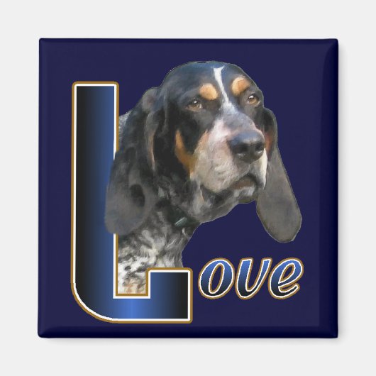 Aimant Bluetick Coonhound Dons (Devant)