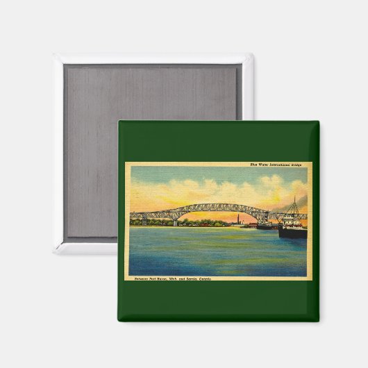 Aimant Bluewater Bridge Port Huron Michigan (Recto/Verso)