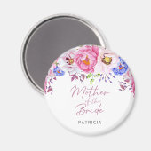 Aimant Blush Floral Mère de l'aimant de la mariée (Recto/Verso)