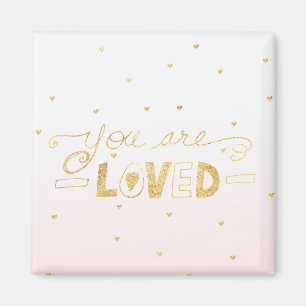 Aimant Blush Pink Gold Vous êtes Lots Hearts Ombre