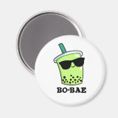 Aimant Bo-bae Funny Boba Tea Pun (Recto/Verso)