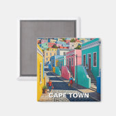 Aimant Bo-kaap Le Cap Afrique du Sud (Recto/Verso)