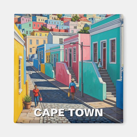 Aimant Bo-kaap Le Cap Afrique du Sud (Devant)