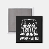Aimant Board Meeting Snowboarders Skiing Enthusiasts Wint (Recto/Verso)