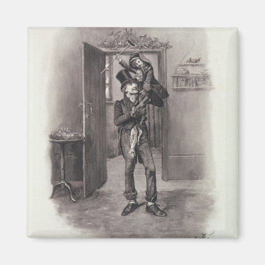 Aimant Bob Cratchit et Tiny Tim, de "Charles Dickens : (Devant)