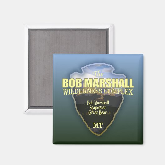Aimant Bob Marshall Wilderness Complex (flèche) (Recto/Verso)