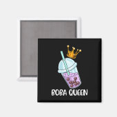 Aimant Boba Tea Cadeau Filles Bubble Tea Cadeau Femmes Bo (Recto/Verso)