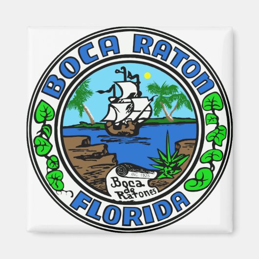 Aimant Boca Raton Floride (Devant)