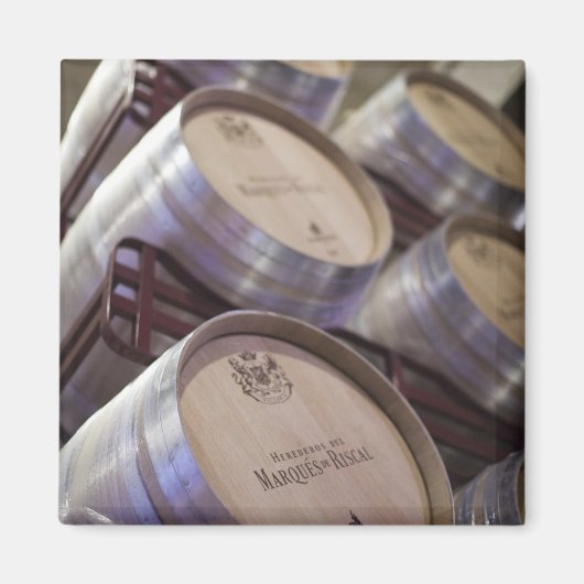 Aimant Bodega Marques de Riscal winery, wine cellar (Devant)