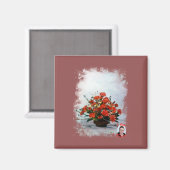 Aimant Bodegón de flores/Nature morte des fleurs (Recto/Verso)