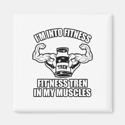 Aimant Bodybuilder amusant (Devant)