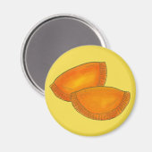 Aimant Boeuf épicé jamaïcain Patty Patty Jamaïque Pâtisse (Recto/Verso)