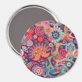 Aimant Bohème Bohème MOD Hippy Chic Flower Motif (Recto/Verso)