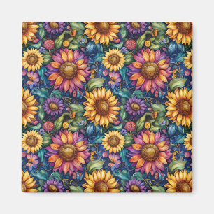 Aimant Bohème Floral Dreamscape Vibrant Motif