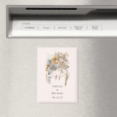 Aimant Boho Flower Bouquet et Dreamcatcher Enregistrer la (In Situ (Lave-vaisselle))