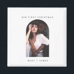 Aimant Boho Minimaliste arc | Photo de Merry and Married<br><div class="desc">Minimaliste Boho Arc | Magnet de photo Merry and Married</div>