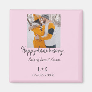 Aimant Boho moderne heureux anniversaire ajouter nom date